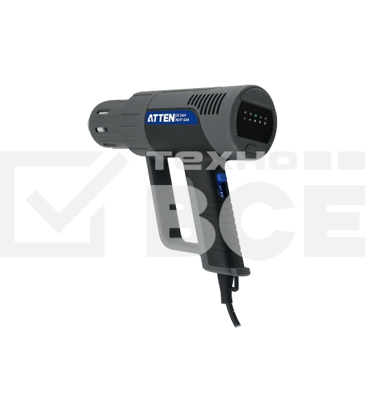Ручной цифровой термофен Atten ST-2308 230В, 2100 Вт, 50-650℃, светодиодное меню