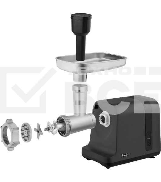 Мясорубка электрическая Rondell RDE-1456 3000Вт черный