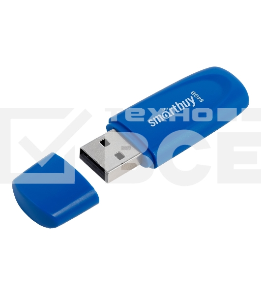 Флешка USB 2.0 Smartbuy 64Gb,Scout Blue (SB064Gb2SCB)