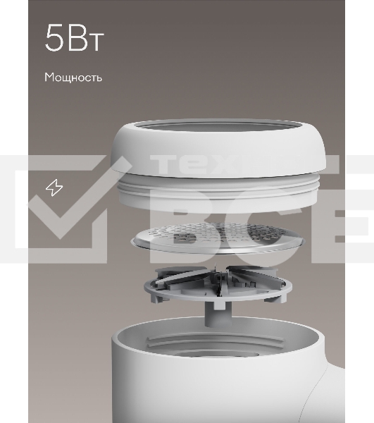 Машинка для удаления катышков с одежды Tuvio TLR01, белый
