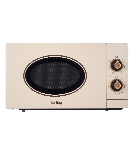 Микроволновая печь Korting KMO 815 RB бежевый, 20 л, 700 Вт, переключатели — поворотный механизм