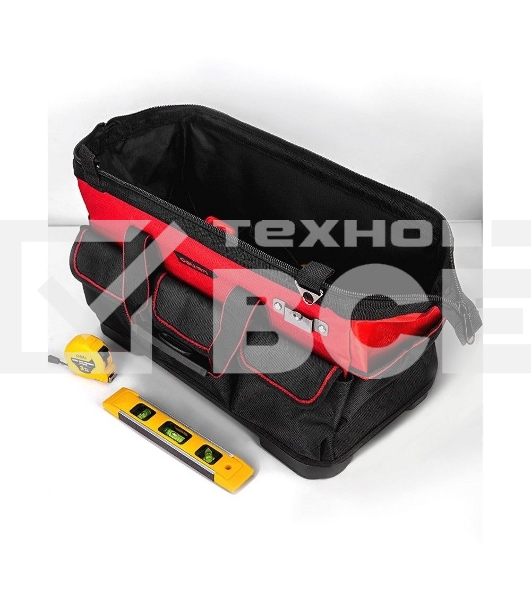 Сумка для инструментов с жестким пластиковым дном Deli DL430320 475 x 220 x 310мм, 14 карманов, плечевой ремень, ткань Оксфорд 1680D