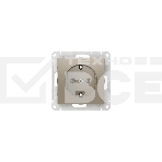 Розетка AtlasDesign 16А с заземл. быстрозажим. клем. механизм шампань SE ATN000543S, фото2