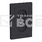 Розетка 2-м AtlasDesign без заземл. 16А в сборе карбон SchE ATN001020, фото5