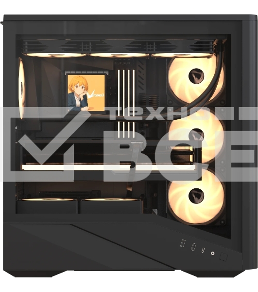 Компьютерный корпус Aerocool \ Formula V Line Air Power G9 DUO PA Black, ATX, TYPE-C*1, USB3.0*2, MESH/GLASS FRONT PANEL, FRONT 3x PERFORMANCE ARGB, REAR 1x PERFORMANCE ARGB