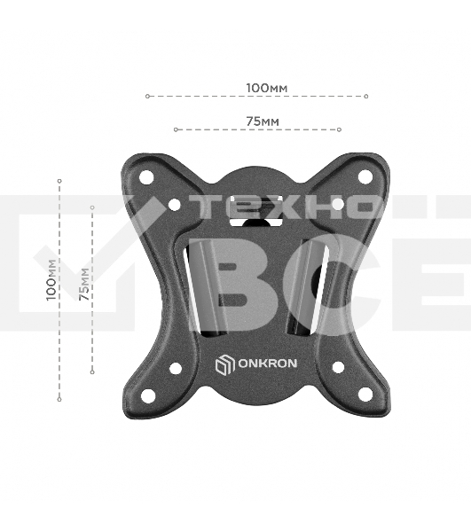 Кронштейн для телевизора ONKRON NP13 10'-32' наклонно-поворотный, черный