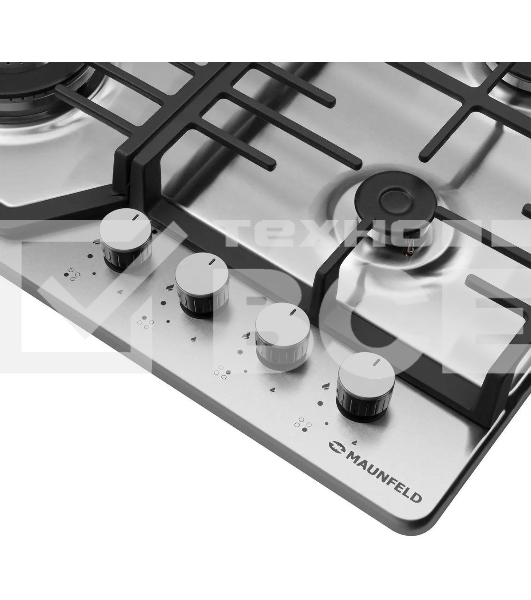Газовая варочная панель Maunfeld EGHS.64.73CS/G, 4 конфорки, нержавеющая сталь, серебристый
