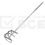 Миксер Сибртех для красок и штукатурных смесей, 100х10х600 мм, шестигранный хвостовик, фото 1