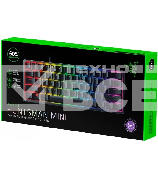 Клавиатура Razer Huntsman Mini проводная, USB, чёрный