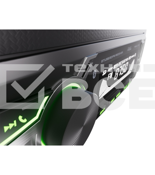 Автомагнитола AURA FIREBALL-101BT, 1 DIN, Bluetooth, USB Type-A, AUX