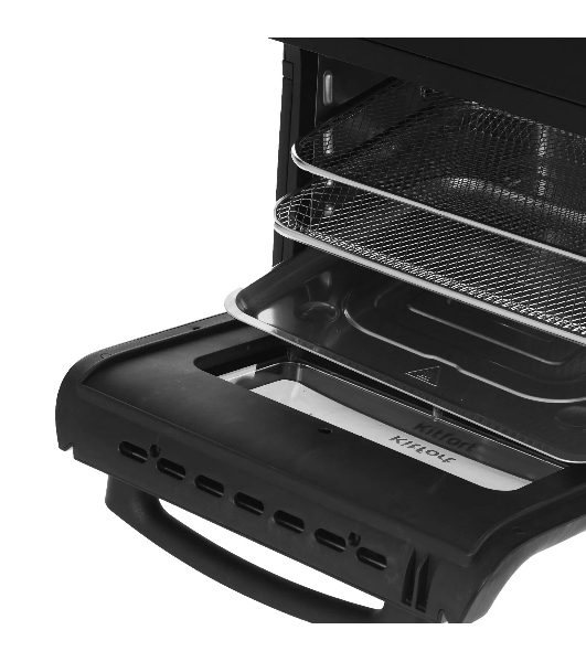 Аэрогриль Kitfort КТ-2236 черный, 1800 Вт, 15 л, сенсор, 8 программ