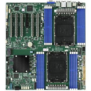 Серверная материнская плата AIC Vega MB, 2xLGA4677, Intel C741, 16xDDR5, 2xSATA, 2xM.2, 5xPCIe 5.0 x16, 1xVGA, 2x1Gb LAN, IPMI, 2xUSB-A 5Gbps, EATX