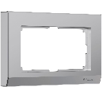 Рамка для двойной розетки (серебряный) W0081806, фото 1