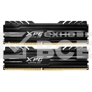 Оперативная память XPG Gammix D10, DDR4, 16GB (2x8GB), 3200MHz, CL16, UDIMM, с радиатором, черный