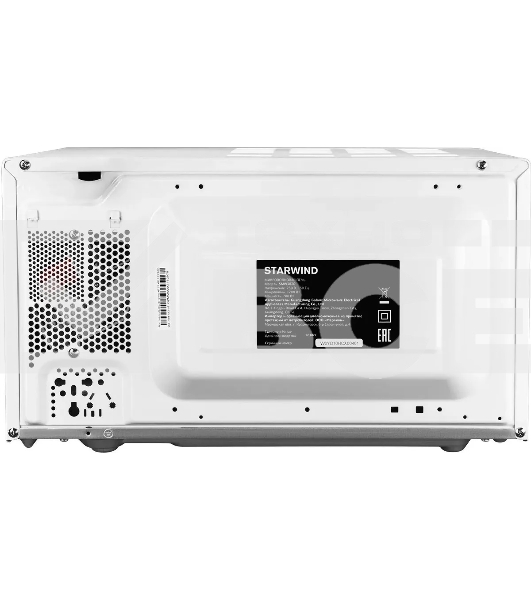 Микроволновая печь Starwind SMW3820 белый, 20 л, 700 Вт, переключатели - поворотный механизм