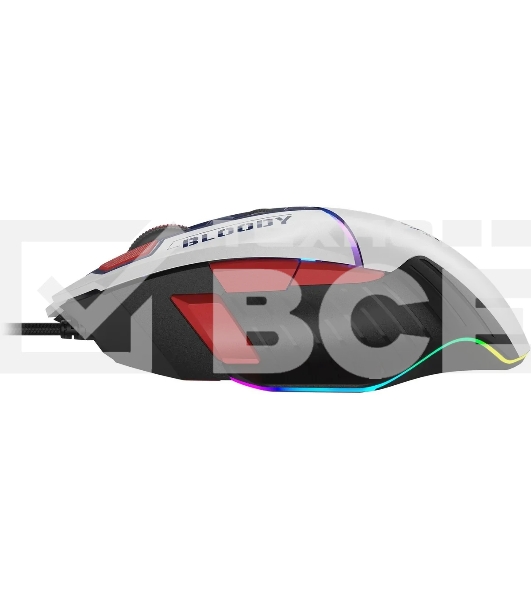 Мышь беспроводная A4Tech Bloody W95 Max Sports синий/белый оптическая (12000dpi) USB (10but)