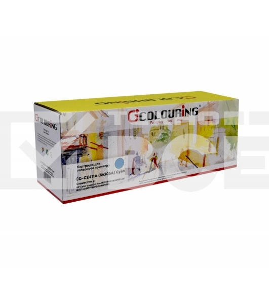 Картридж лазерный Colouring CG-CE411A (№305A) Голубой (2600 стр.) для HP Color LJ Pro M351/Pro MFP M475dn/M451dn/M451nw