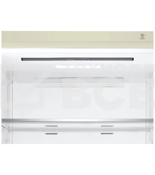 Холодильник LG GC-B569PECM бежевый глянц. двухкамерный инвертер 329/122л морозилка снизу, No Frost