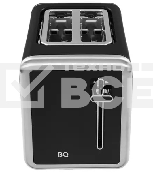 Тостер BQ T4002, 850 Вт, 7 степеней поджаривания, стальной/черный