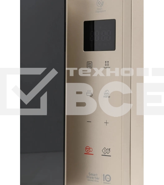 Микроволновая печь LG MW25R35GISH пепельно-бежевый, 25 л, 1000 Вт, переключатели - сенсор