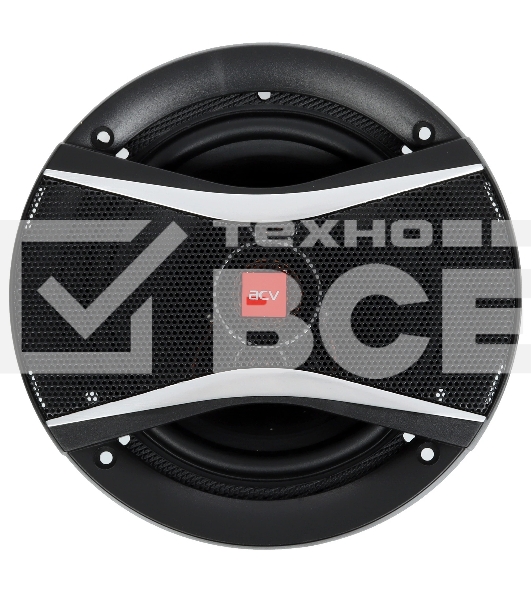 Колонки автомобильные ACV PI-623E 180Вт 88дБ 4Ом 16см (6.5дюйм) (ком.:2кол.) коаксиальные трехполосные