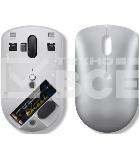 Мышь беспроводная Lenovo 540 светло-серый, 2400 dpi, радиоканал, USB-C, кнопки - 4