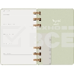 Еженедельник Moleskine ACADEMIC SPIRAL DHSPK5212AMWH3 Large 150х210мм 200 стр. кремовые страницы спираль киви, фото6