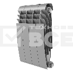 Радиатор биметаллический Royal Thermo BILINER B 350 Серебристый - 4 секц., фото 1