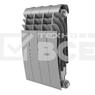 Радиатор биметаллический Royal Thermo BILINER B 350 Серебристый - 4 секц.