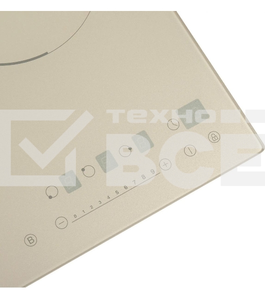 Индукционная варочная панель Maunfeld EVI.453-BG, конфорок: 3 шт., стеклокерамика, независимая, бежевый