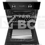 Шкаф духовой электрический Maunfeld AEOH60102B, 60л, дверца с 3 стеклами, черный, фото10