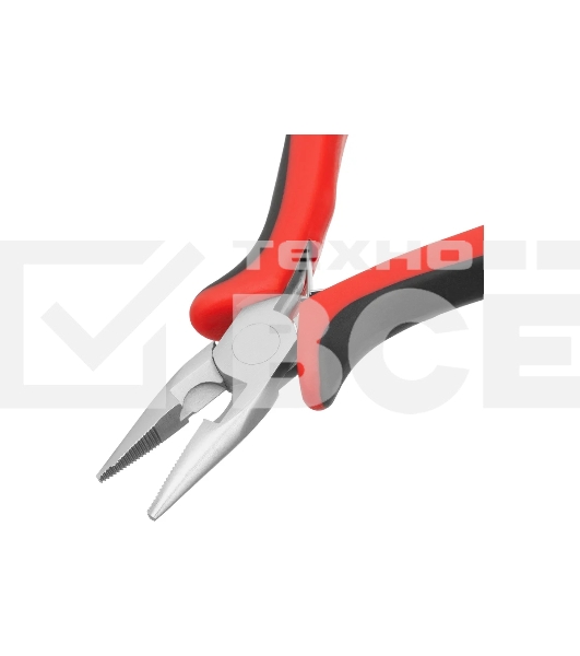 Длинногубцы Matrix mini 130 мм Ni прямые, авторазжим, двухкомпонентные рукоятки