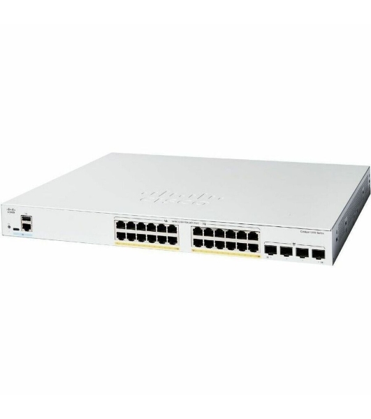 Коммутатор Cisco Catalyst C1200-24P-4G, 24×1 Гбит/с + 4×1 Гбит/с SFP+
