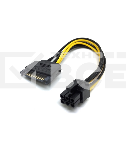 Переходник/удлинитель Espada USB Riser card PCI-E x1 Male to PCI-E x16 Female с питанием 6Pin, EpciEkit, в комплекте кабель usb 3.0