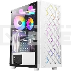 Компьютерный корпус Azza Spectra белый без БП ATX 7x120мм 2x140мм 2xUSB 2.0 1xUSB 3.0 audio bott PSU, фото 1