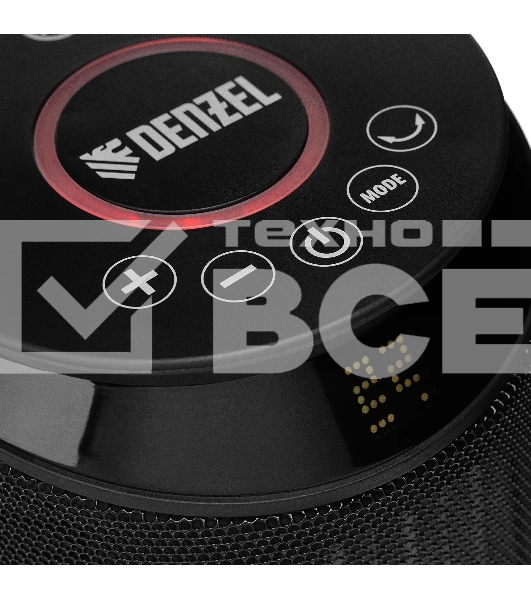 Тепловентилятор керамический Denzel DTFC-2000X, 1000/2000 Вт, 20 м2, 3 режима, пульт, Wi-Fi, термостат