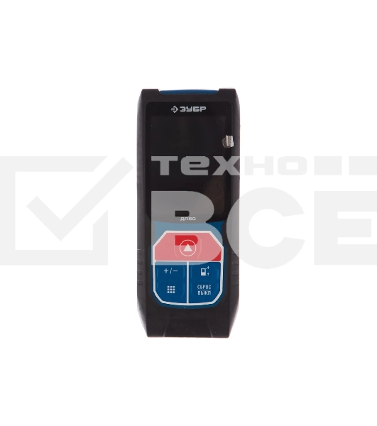 Дальномер лазерный 'ДЛ-50', точность 2 мм, дальность 50м, класс защиты IP54, ЗУБР Профессионал 34925