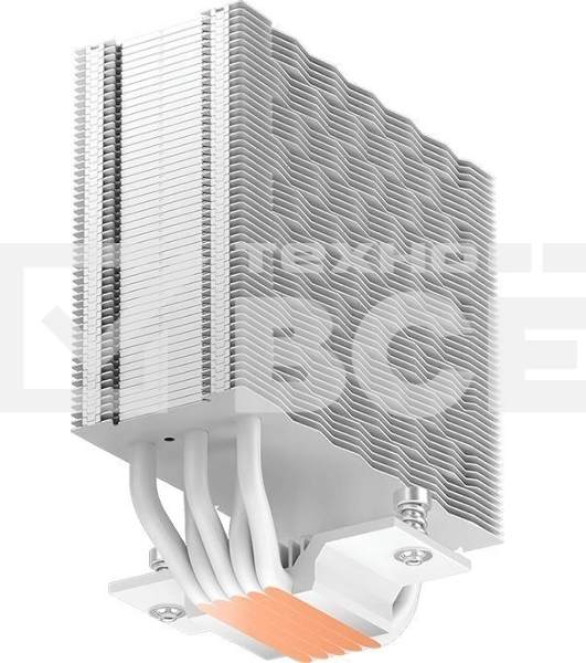 Устройство охлаждения (кулер) PcCooler RZ500 Soc-AM5/AM4/1200/1700/1851 белый 4-pin 32dB Al+Cu 250W Ret (RZ500-WHNWNX-GL)