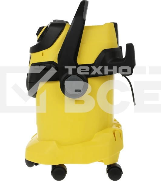 Строительный пылесос Karcher WD 5 V-25/5/22 желтый, 1100 Вт, уборка сухая/сбор воды, пылесборник мешок/контейнер, 25 л