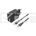 Набор для зарядки Vention FAHBF-EU з/у 25W и кабель USB-C 3А Черный, фото 1