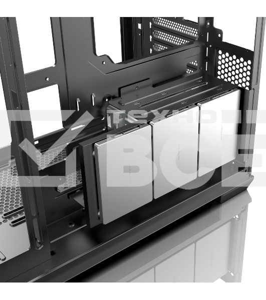 Компьютерный корпус без блока питания Case Raijintek ATREUS BT7, Midi-Tower, TG, 7x120мм ARGb, 2xUSB-A 3.0 + 1xUSB Type-C, E-ATX, ATX, mATX, mITX черный