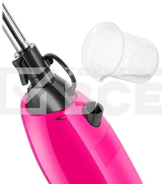 Швабра паровая Kitfort КТ-3940 1500Вт розовый/черный