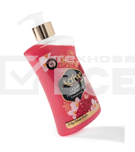 Жидкое мыло жемчужное Active 450 мл. С дозатором. Гранат и цветок (511801637)