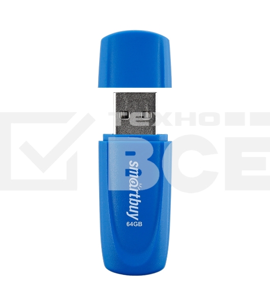Флешка USB 2.0 Smartbuy 64Gb,Scout Blue (SB064Gb2SCB)