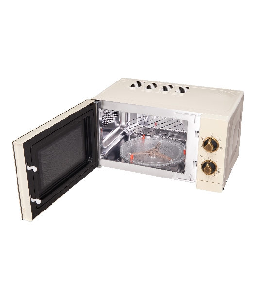 Микроволновая печь Korting KMO 815 RB бежевый, 20 л, 700 Вт, переключатели — поворотный механизм