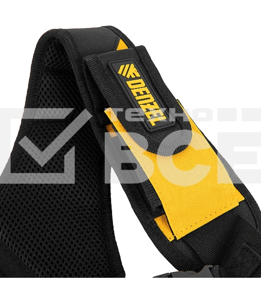 Пояс монтажника усиленный Denzel с лямками, сумки поясные, держатель для молотка