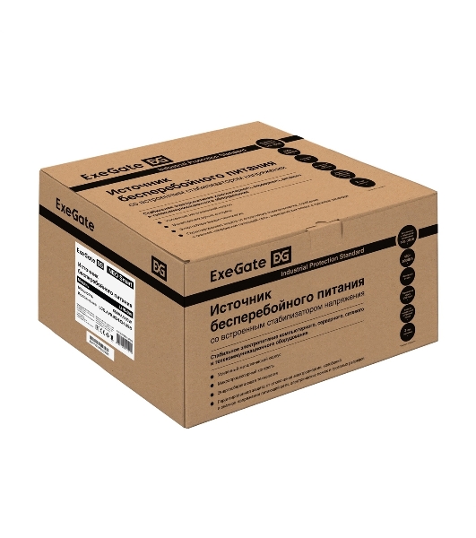 Источник бесперебойного питания ExeGate NEO Smart LHB-650.LCD.AVR.8SH.CH.RJ.USB 650VA/390W, LCD, AVR, 8*Schuko, RJ45/11, USB, 4*USB-порта для зарядки, черный