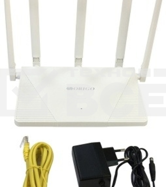 Роутер беспроводной Origo OWR3030AXG (OWR3030AXG/A1A) AX1800 10/100/1000BASE-T белый
