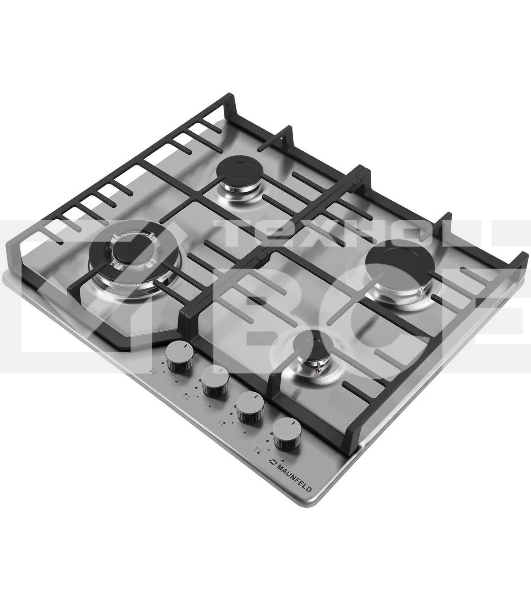 Газовая варочная панель Maunfeld EGHS.64.73CS/G, 4 конфорки, нержавеющая сталь, серебристый