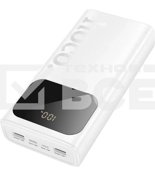 Портативный аккумулятор Hoco J144A Hymn 30000mAh 5A белый (42149)